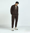 XYXX Cruze French Terry Cotton Zip-Up Jacket and Joggers Co-Ord Set Malt Brown