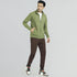 XYXX Cruze French Terry Cotton Zip Ups Olive Green