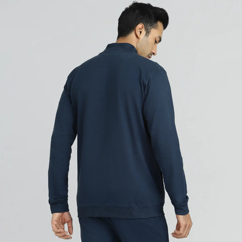 XYXX Cruze French Terry Cotton Zip Ups Opal Blue