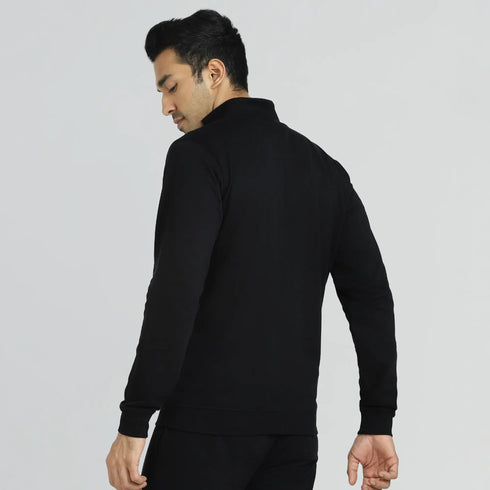 XYXX Cruze French Terry Cotton Zip Ups Pitch Black