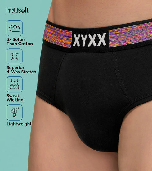 XYXX Hues Briefs Black Ribbon