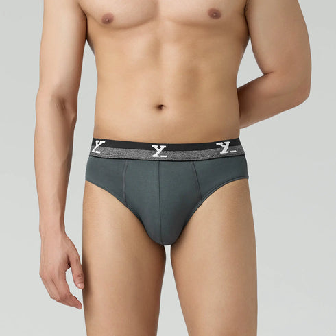 XYXX Nova Cotton Briefs Anchor Grey