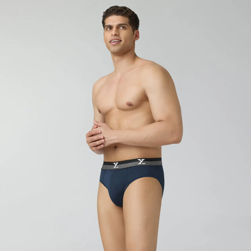 XYXX Nova Cotton Briefs Midnight Blue