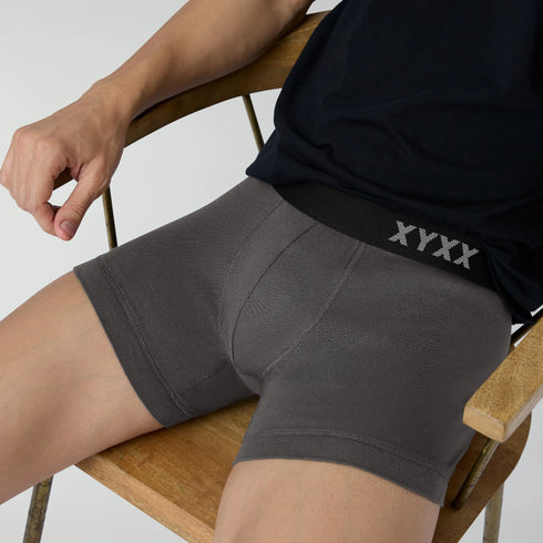 XYXX Pace Cotton Rib Trunks Charcoal Grey