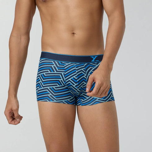XYXX Parallax Cotton Trunks Blue Stripes