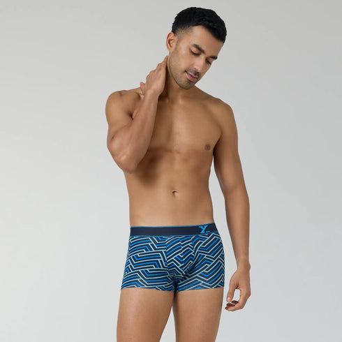 XYXX Parallax Cotton Trunks Blue Stripes