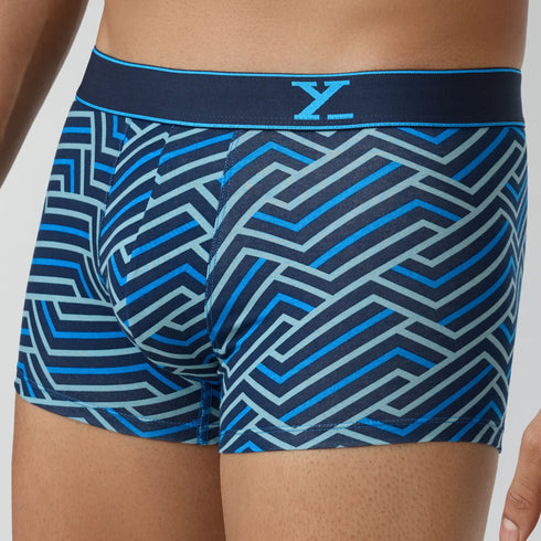XYXX Parallax Cotton Trunks Blue Stripes