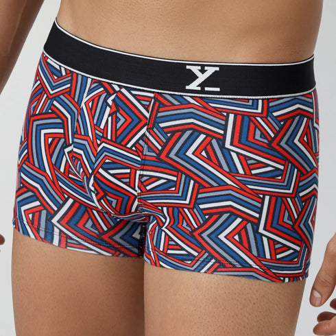 XYXX Parallax Cotton Trunks Red Stripes