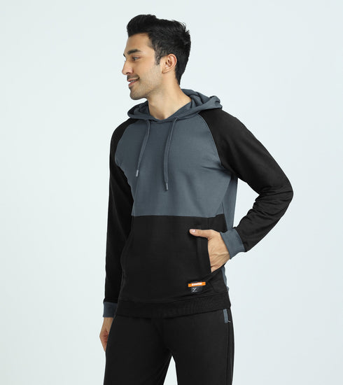 XYXX Quest French Terry Cotton Hoodie And Joggers Co-ord Set Phantom Grey