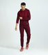 XYXX Quest French Terry Cotton Hoodie And Joggers Co-ord Set Scarlet Red