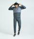 XYXX Quest French Terry Cotton Hoodie And Joggers Co-ord Set Slate Grey