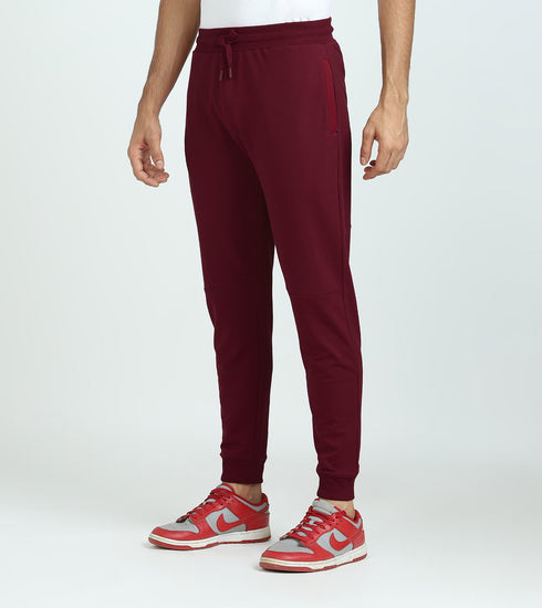 XYXX Quest French Terry Cotton Hoodie And Joggers Co-ord Set Scarlet Red