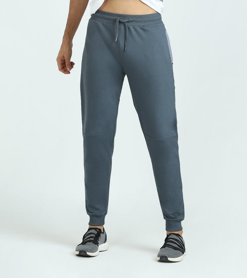 XYXX Quest French Terry Cotton Hoodie And Joggers Co-ord Set Slate Grey