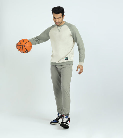 XYXX Quest French Terry Cotton-Blend Sweatshirt And Joggers Co-ord Set Butter White