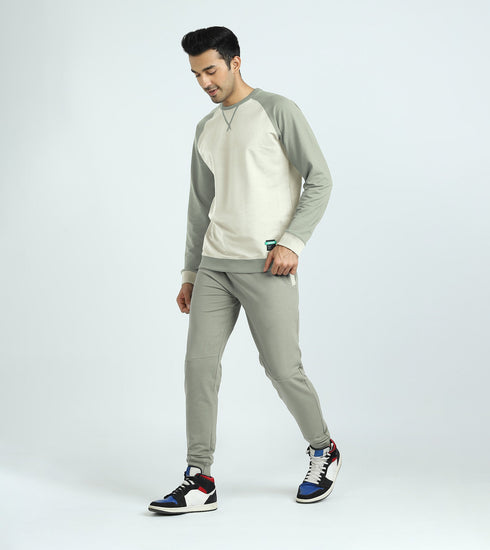 XYXX Quest French Terry Cotton-Blend Sweatshirt And Joggers Co-ord Set Butter White