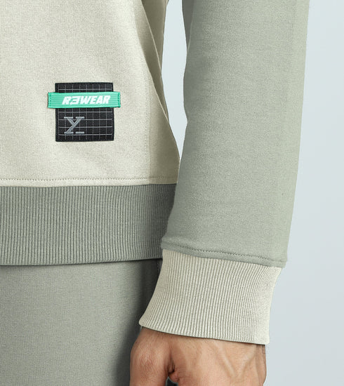 XYXX Quest French Terry Cotton-Blend Sweatshirt And Joggers Co-ord Set Butter White