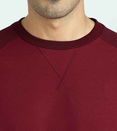 XYXX Quest French Terry Cotto-Blend Sweatshirt And Joggers Co-ord Set Scarlet Red