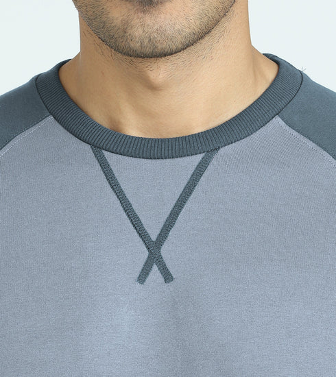 XYXX Quest French Terry Cotto-Blend Sweatshirt And Joggers Co-ord Set Slate Grey