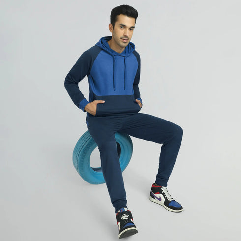 XYXX Quest French Terry Cotton Hoodies Atlas Blue