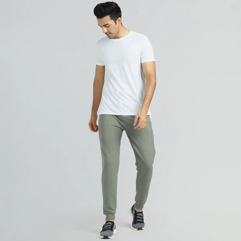 XYXX Quest French Terry Cotton-Blend Joggers Butter White