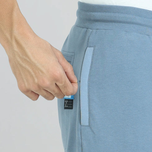 XYXX Quest French Terry Cotton-Blend Joggers Ice Blue