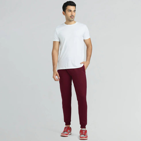 XYXX Quest French Terry Cotton-Blend Joggers Scarlet Red