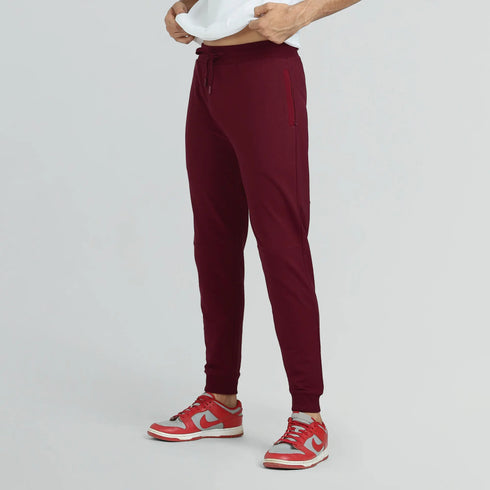 XYXX Quest French Terry Cotton-Blend Joggers Scarlet Red