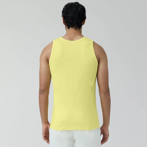 XYXX Renew Combed Cotton Tank Tops Butter Yellow