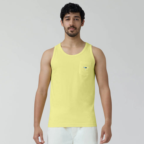 XYXX Renew Combed Cotton Tank Tops Butter Yellow
