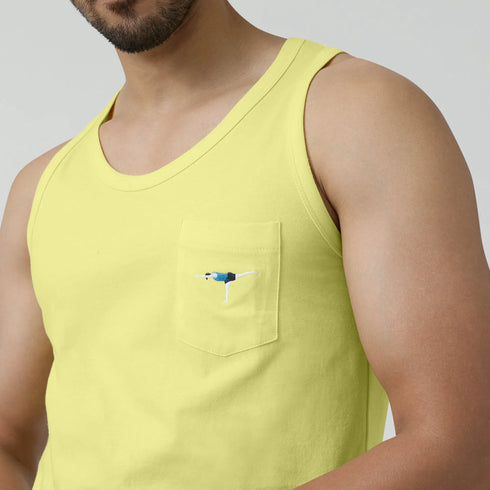 XYXX Renew Combed Cotton Tank Tops Butter Yellow