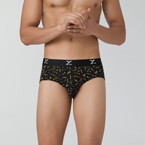 XYXX Prints For You Briefs Confetti Black