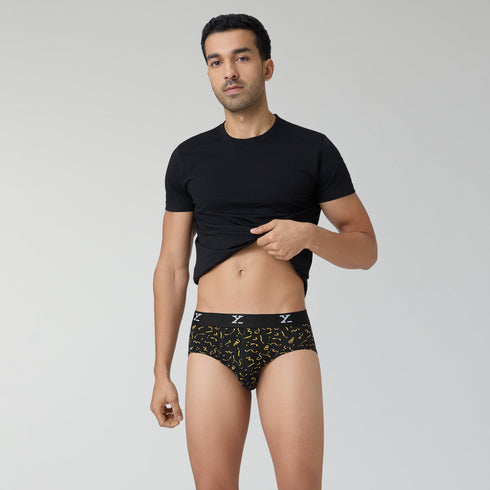 XYXX Prints For You Briefs Confetti Black