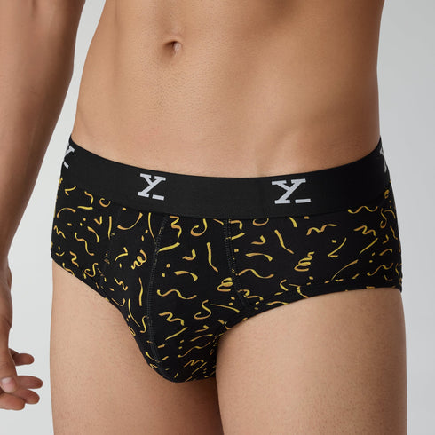 XYXX Prints For You Briefs Confetti Black