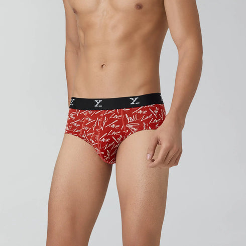 XYXX Prints For You Briefs Lovestruck Red
