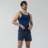 XYXX Splash Cotton Boxers - Gin Blue