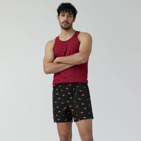 XYXX Splash Cotton Boxers - Surfer Black