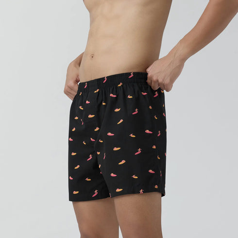 XYXX Splash Cotton Boxers - Surfer Black