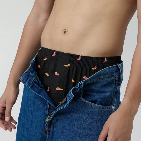 XYXX Splash Cotton Boxers - Surfer Black