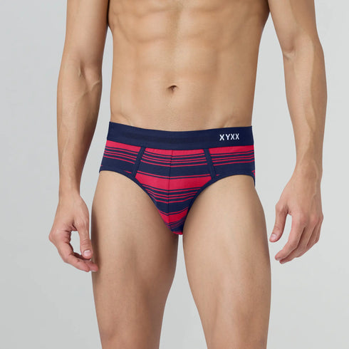 XYXX Streax Cotton Stretch Briefs Cardinal Red