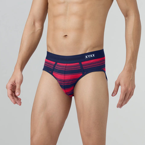 XYXX Streax Cotton Stretch Briefs Cardinal Red