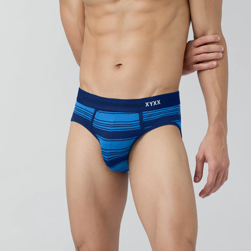 XYXX Streax Cotton Stretch Briefs Pacific Blue