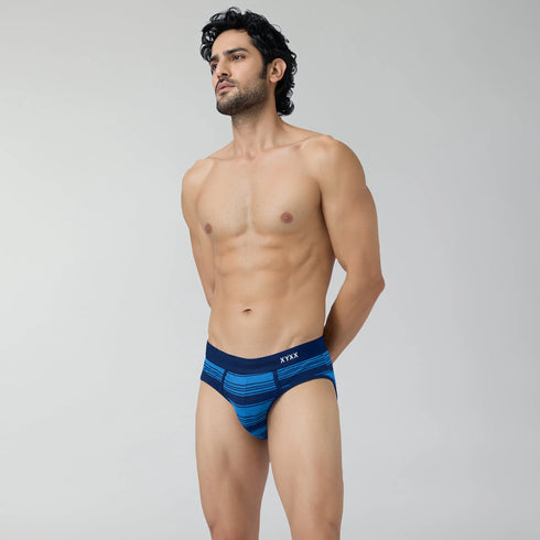 XYXX Streax Cotton Stretch Briefs Pacific Blue