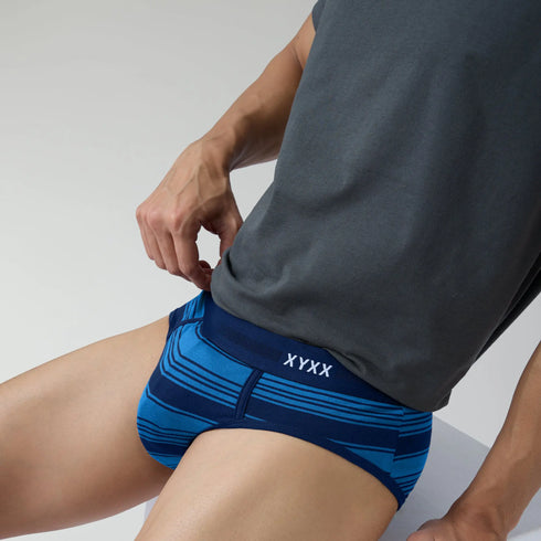 XYXX Streax Cotton Stretch Briefs Pacific Blue