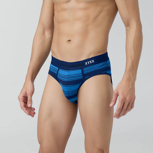 XYXX Streax Cotton Stretch Briefs Pacific Blue