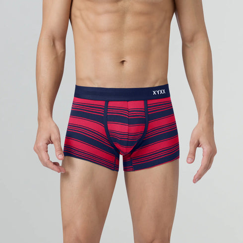 XYXX Streax Cotton Stretch Trunks Cardinal Red