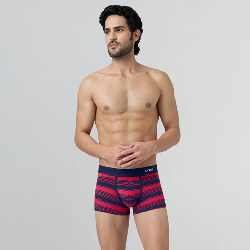 XYXX Streax Cotton Stretch Trunks Cardinal Red
