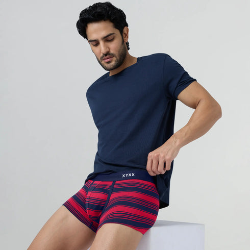 XYXX Streax Cotton Stretch Trunks Cardinal Red