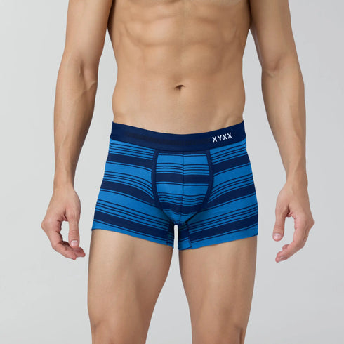XYXX Streax Cotton Stretch Trunks Pacific Blue