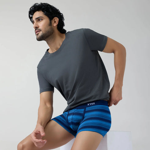 XYXX Streax Cotton Stretch Trunks Pacific Blue