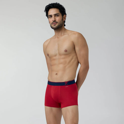XYXX Aero Traq Cotton Trunks Blue Black Green Red(Pack of 6)
